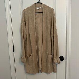 Long oversized cardigan with pockets